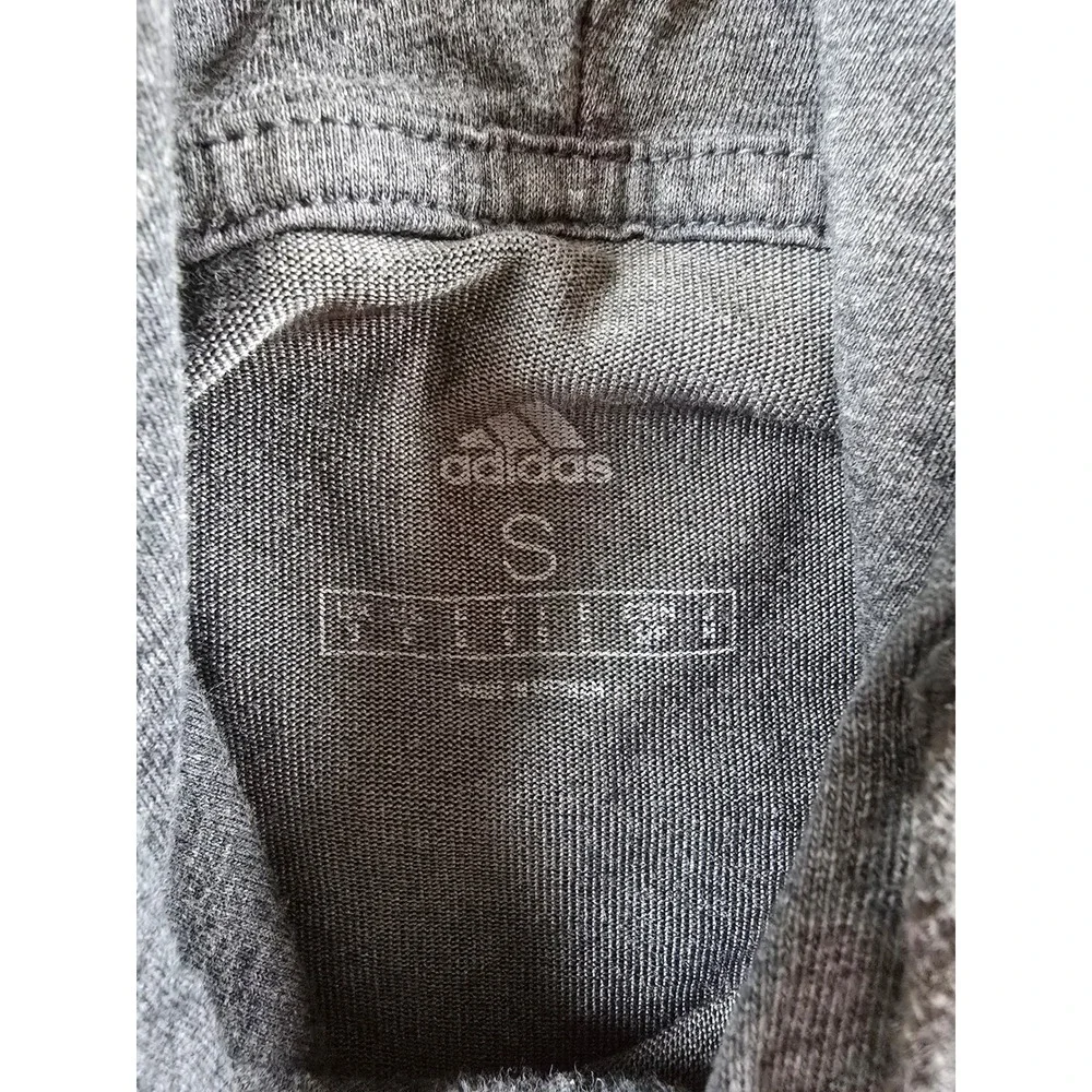 Adidas Hoodie Sweatshirt Mens S Fit XS Grey‎ Fleece Lightweight *Read